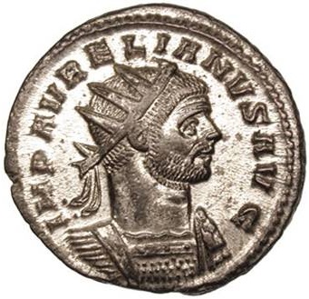Aurelian Roman Emperor  reigned 270-275 CE    Rome Mint     RIC 54 Cohen 159